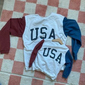 Mommy & Me USA sweaters L/4T